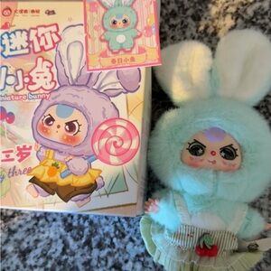 Baby Three Miniature Bunny w/ Special eyes